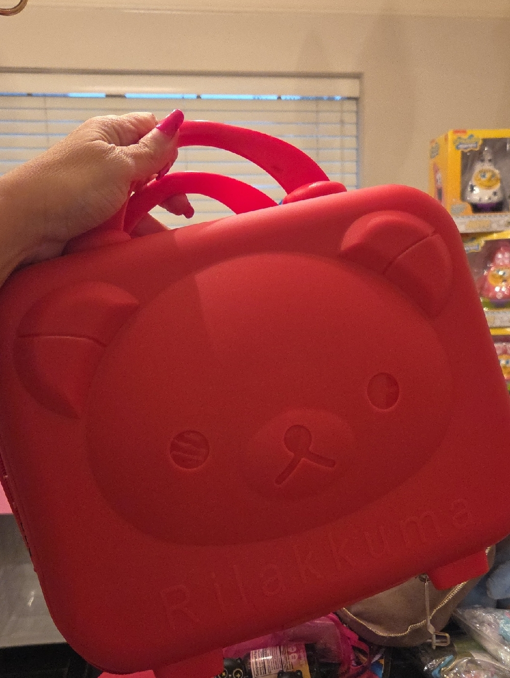 Rilakkuma Red Bear Face Carry Case